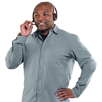 A Lively customer service agent wearing a headset